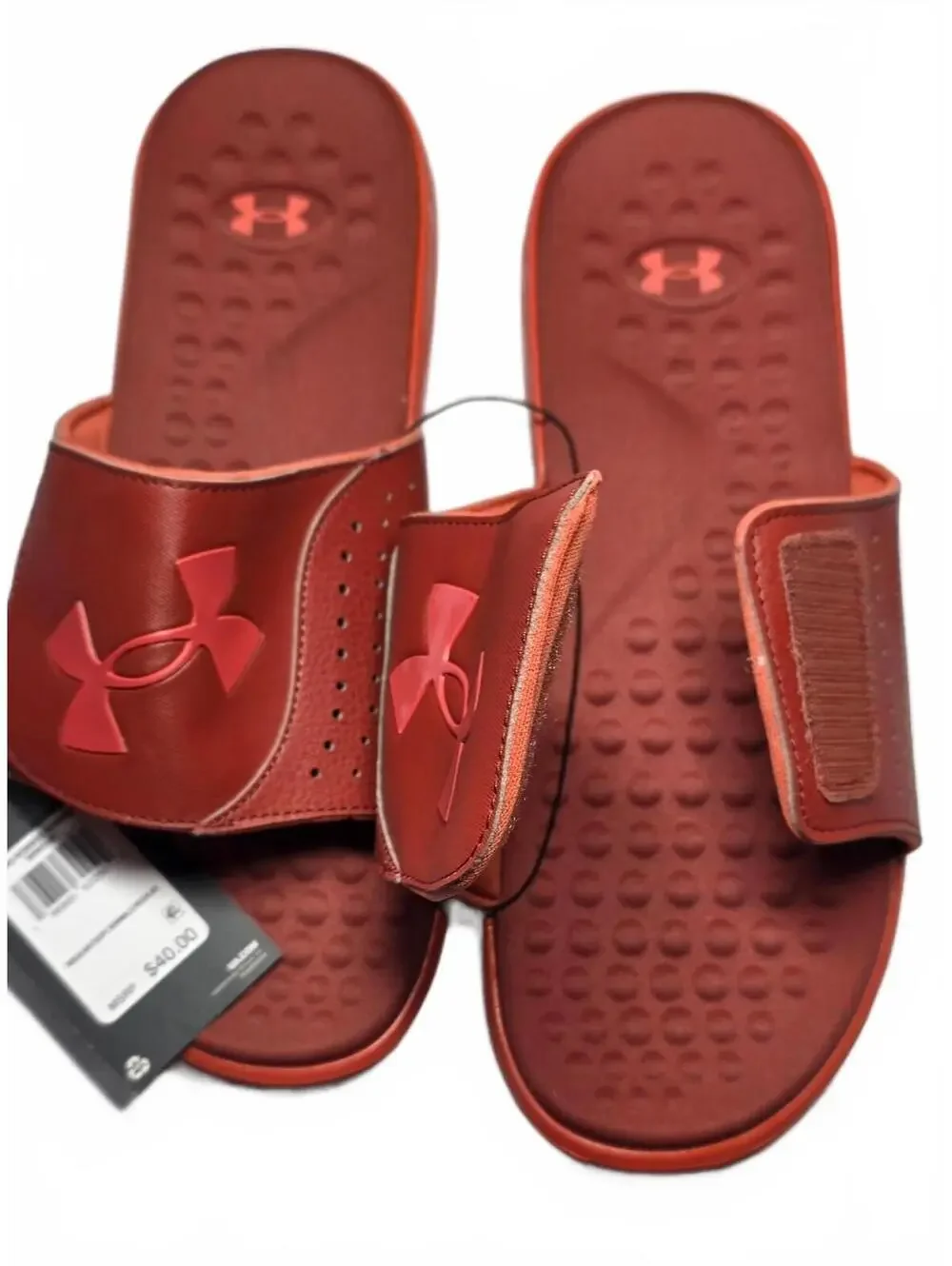 Under Armour UA Ignite Pro SL Red Slide Sandals Size 12